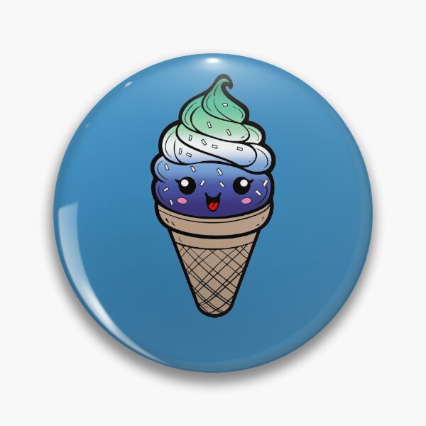 Item preview, Sweet MLM Gay Pride Flag Ice Cream, Subtle MLM Kawaii Ice Cream Cone Design designed and sold by Travelslightly.