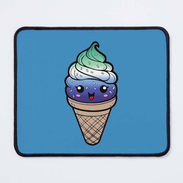 Item preview, Sweet MLM Gay Pride Flag Ice Cream, Subtle MLM Kawaii Ice Cream Cone Design designed and sold by Travelslightly.