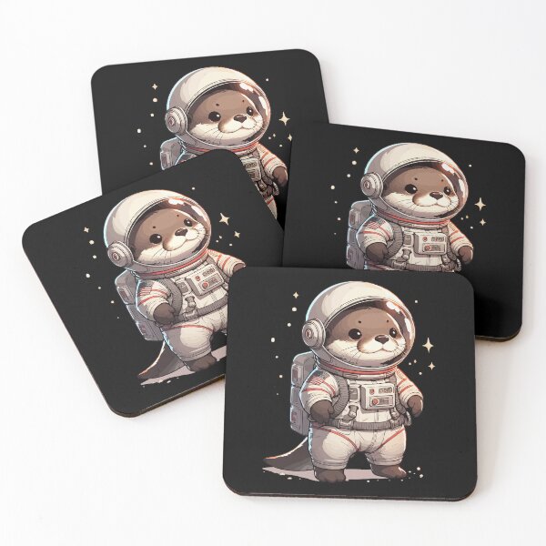 Item preview, Cute Otter Space Astronaut designed and sold by TomFrontierArt.