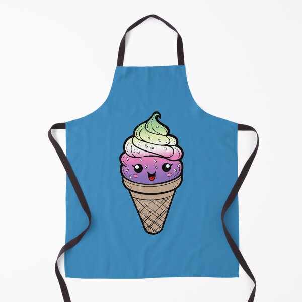 Item preview, Sweet Genderfae Pride Flag Ice Cream, Subtle Genderdoe Kawaii Ice Cream Cone Design, fae faer genderfaunet designed and sold by Travelslightly.