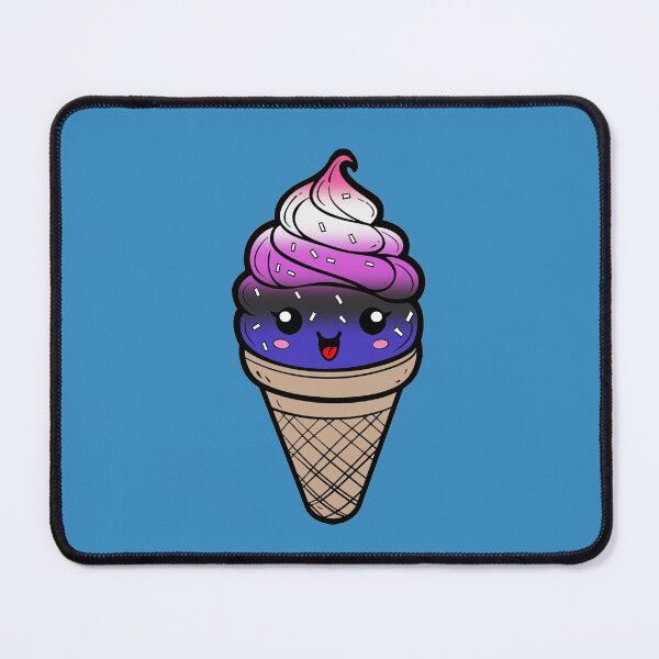 Item preview, Sweet Genderfluid Pride Flag Ice Cream, Subtle Genderfluid Kawaii Ice Cream Cone Design designed and sold by Travelslightly.