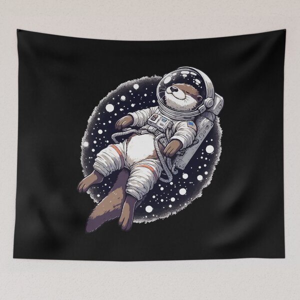Item preview, Otter Astronaut Drifting in Space designed and sold by TomFrontierArt.