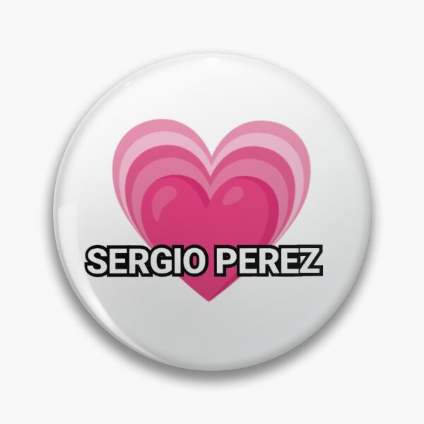 Item preview, Sergio Perez pink heart designed and sold by TheGrandShopp.