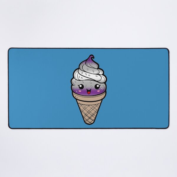 Item preview, Sweet Graysexual Pride Flag Ice Cream, Subtle Greysexual Kawaii Ice Cream Cone Design designed and sold by Travelslightly.