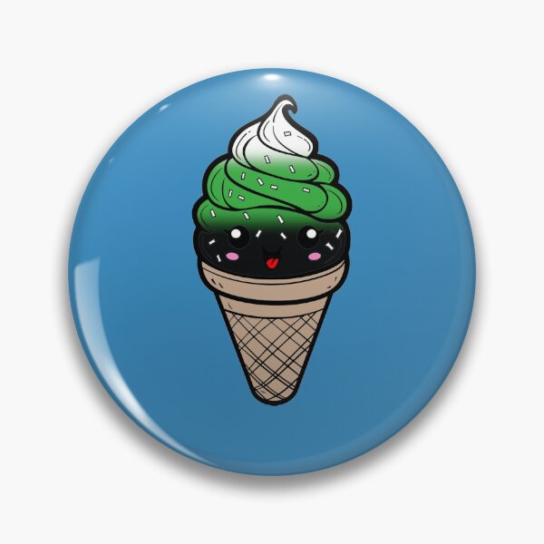 Item preview, Sweet Neutrois Pride Flag Ice Cream, Subtle Neutrois Kawaii Ice Cream Cone Design designed and sold by Travelslightly.