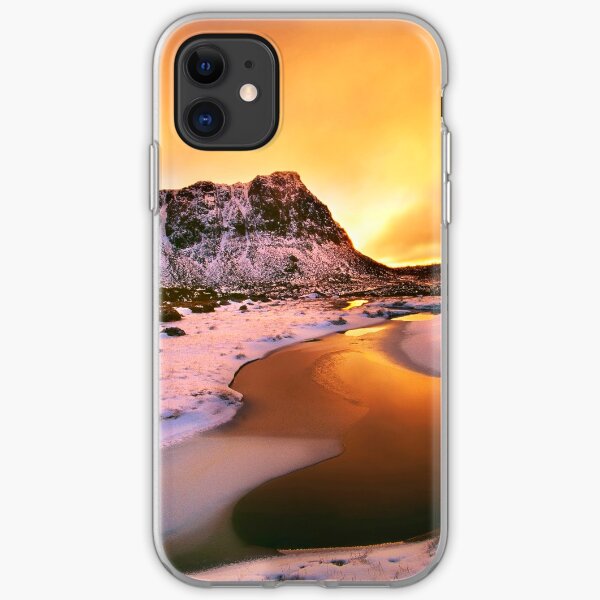Winter sunset, Walls of Jerusalem iPhone Soft Case