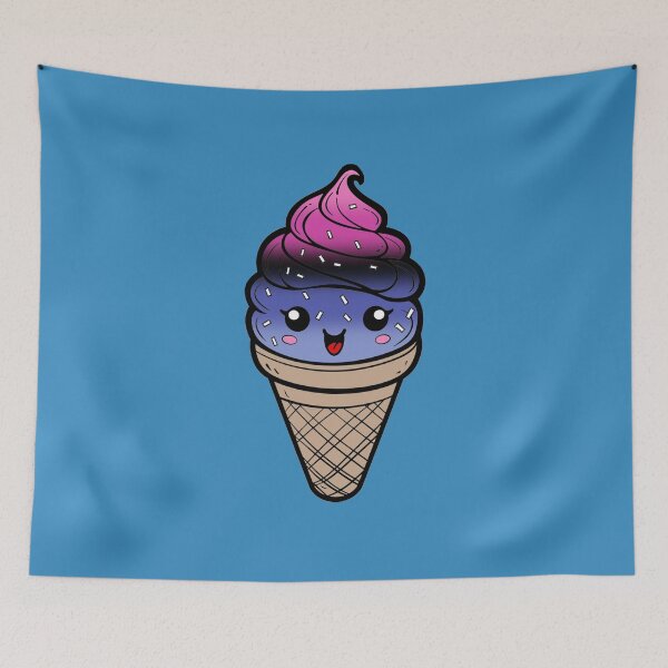 Item preview, Sweet Omnisexual Pride Flag Ice Cream, Subtle Omni Kawaii Ice Cream Cone Design designed and sold by Travelslightly.