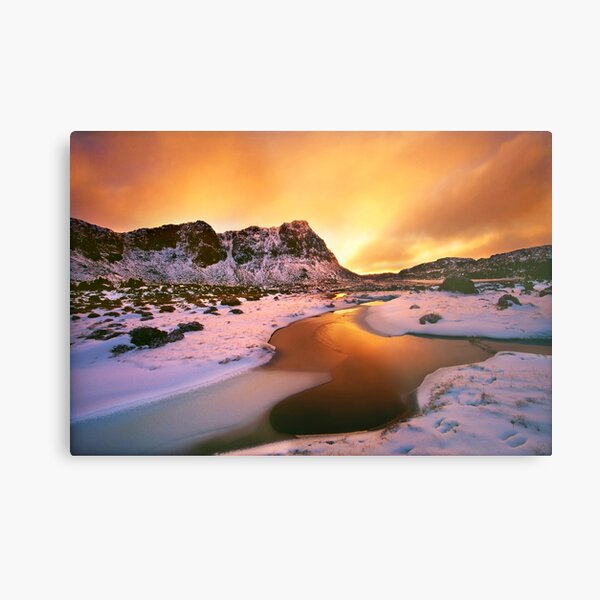 Winter sunset, Walls of Jerusalem Metal Print