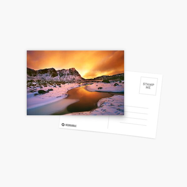 Winter sunset, Walls of Jerusalem Postcard