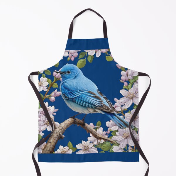 Item preview, The Mountain Bluebird With Syringa Flower Border designed and sold by taiche.