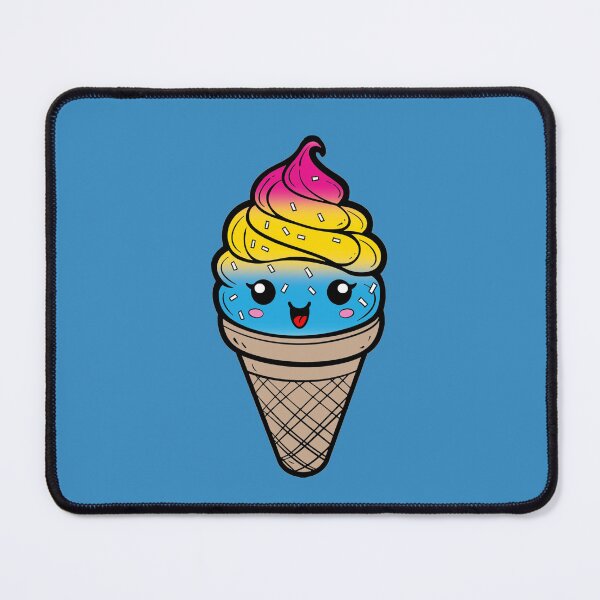 Item preview, Sweet Pansexual Pride Flag Ice Cream, Subtle Pansexual Kawaii Ice Cream Cone Design designed and sold by Travelslightly.