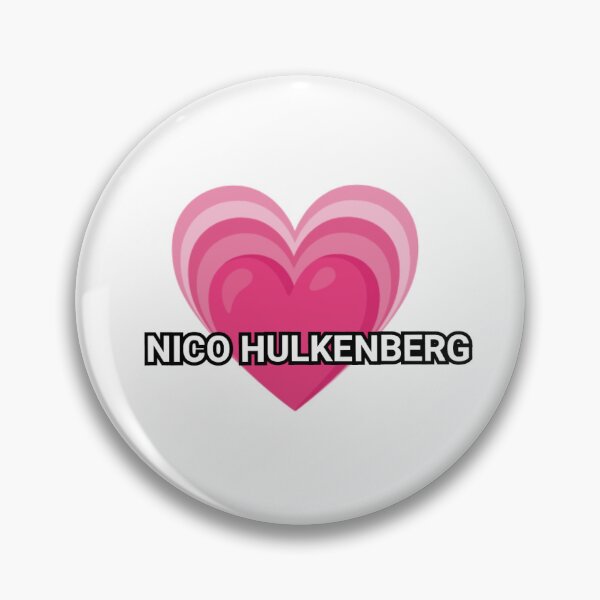 Item preview, Nico Hulkenberg pink heart designed and sold by TheGrandShopp.