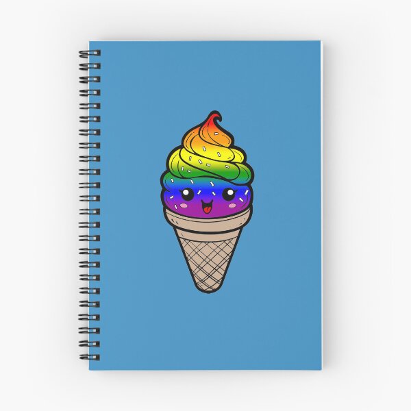 Item preview, Sweet LGBTQIA++ Pride Flag Ice Cream, Subtle Rainbow Kawaii Ice Cream Cone Design designed and sold by Travelslightly.