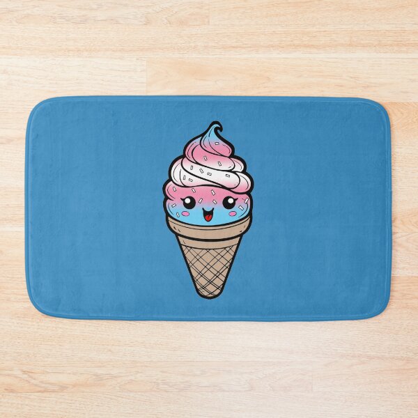 Item preview, Sweet Transgender Pride Flag Ice Cream, Subtle Trans Kawaii Ice Cream Cone Design designed and sold by Travelslightly.