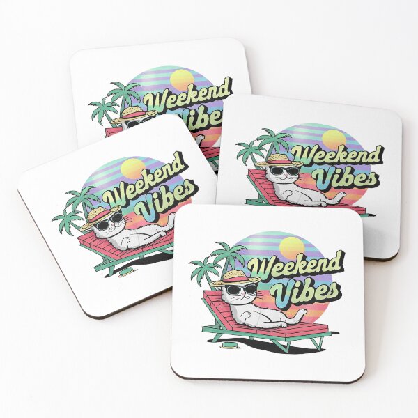 Item preview, relaxing weekend Cat weekend vibes designed and sold by 90's Misaki.