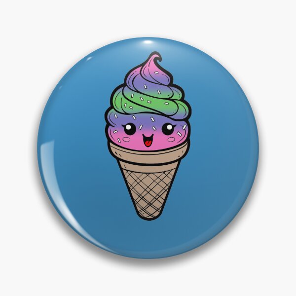 Item preview, Sweet Trinsgender Pride Flag Ice Cream, Subtle Trigender Kawaii Ice Cream Cone Design designed and sold by Travelslightly.