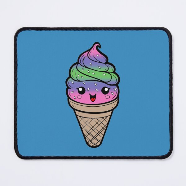 Item preview, Sweet Trinsgender Pride Flag Ice Cream, Subtle Trigender Kawaii Ice Cream Cone Design designed and sold by Travelslightly.
