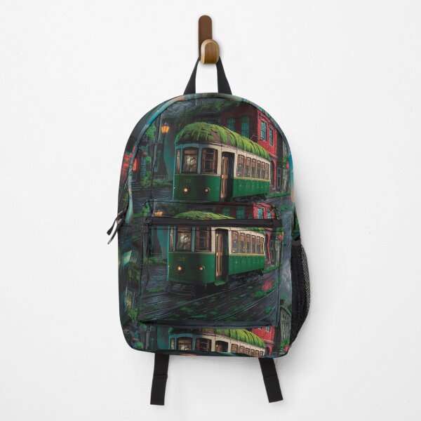 Item preview, A Vintage green tram with a moss covered tracks designed and sold by Random Designs.