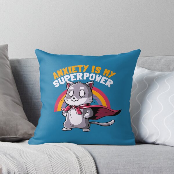 Item preview, Anxiety is My Superpower - Cute Super Hero Cat Gift designed and sold by koalateess.