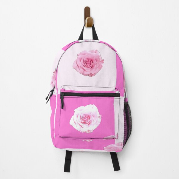 Aperçu de l'œuvre Dames roses et blanches avec roses roses et blanches - motif répétitif créée et vendue par Victoria Rose.
