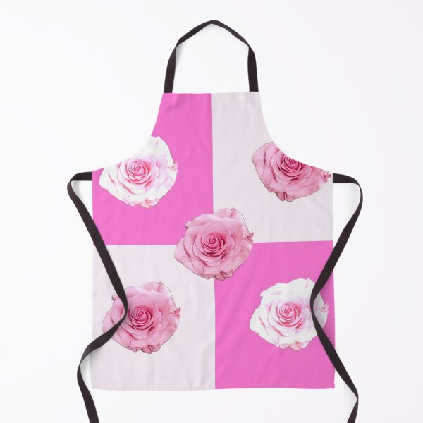 Aperçu de l'œuvre Dames roses et blanches avec roses roses et blanches - motif répétitif créée et vendue par Victoria Rose.