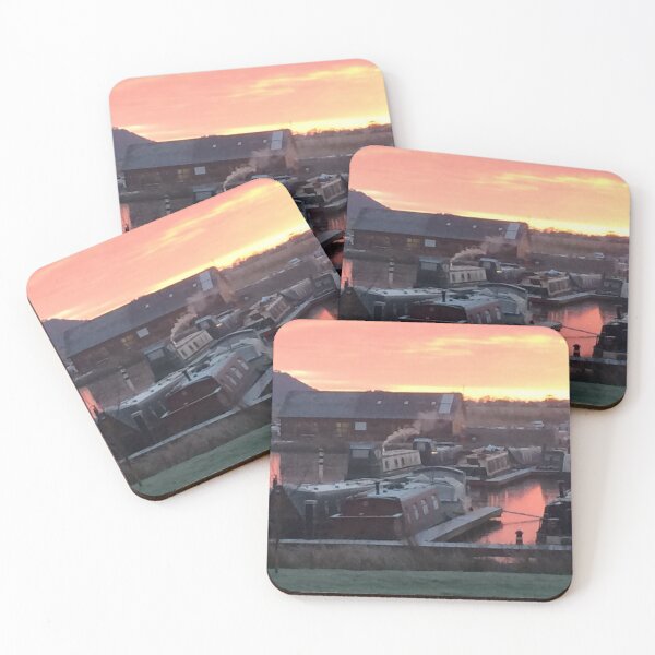 Item preview, Sunrise Narrowboat Marina designed and sold by Running-Duck.