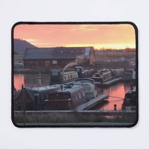 Item preview, Sunrise Narrowboat Marina designed and sold by Running-Duck.