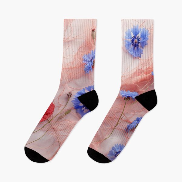 Item preview, Cornflowers Poppies designed and sold by FlowersColorful.