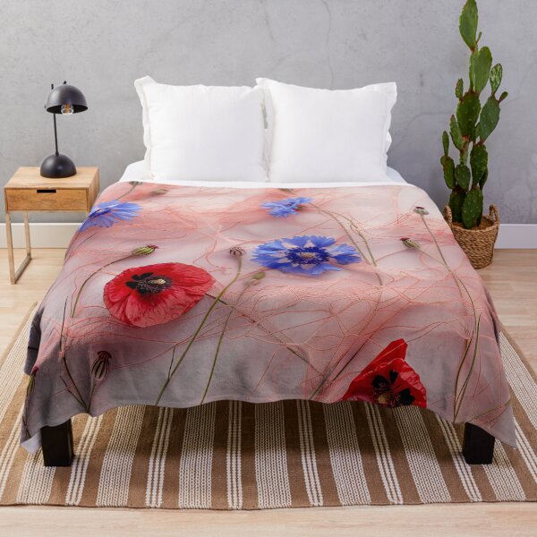 Item preview, Cornflowers Poppies designed and sold by FlowersColorful.