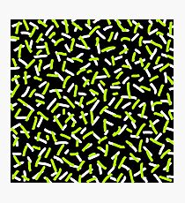 Brush Confetti Green Photographic Print