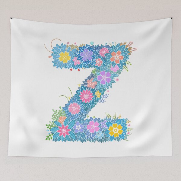 Artikelvorschau, Blumenbuchstabe „Z“ WeArePrettierThanFlowers entworfen und verkauft von birthflower.
