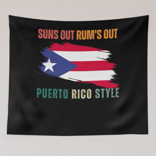 Item preview, Puerto Rico Flag Distressed, Suns Out, Rums Out, Puerto Rico Style designed and sold by Galactic-Panda.