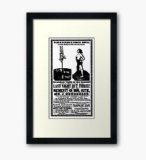 For The Benefit Of Mr Kite Poster! Framed Print