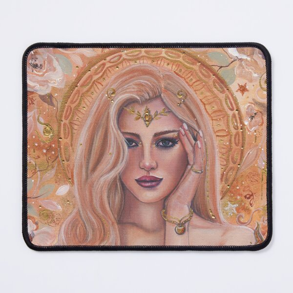 Item preview, Helen of Troy golden Greek mythology art by Renee Lavoie designed and sold by Renee Lavoie.