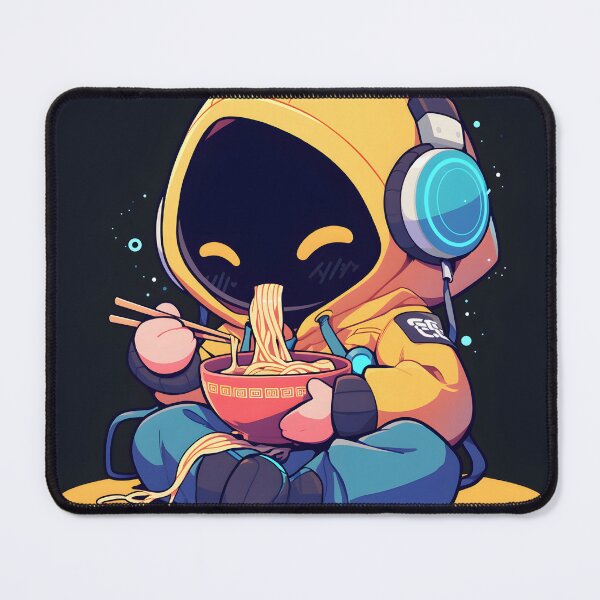 Item preview, Cute Manga Boy Eating Noodles designed and sold by CoolMantras.