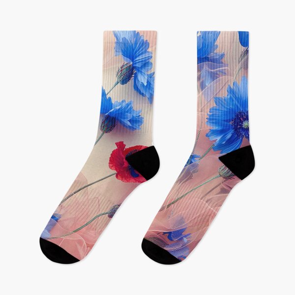 Item preview, Cornflowers Poppies designed and sold by FlowersColorful.