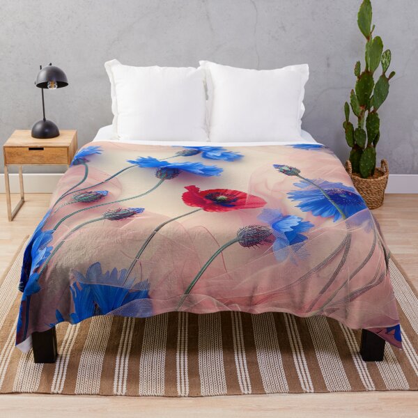 Item preview, Cornflowers Poppies designed and sold by FlowersColorful.