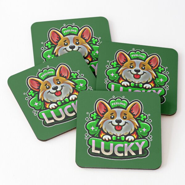 Item preview, Corgi feeling lucky designed and sold by ManikRaja.