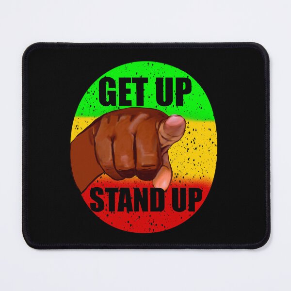 Item preview, Reggae Jamaica Rasta colours colors Get up Stand Up - Rasta colours Colors distressed pattern designed and sold by Artonmytee.
