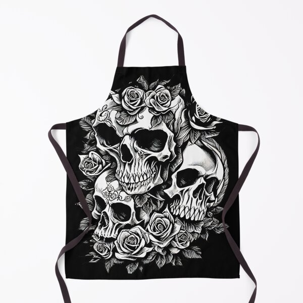 Item preview, Skull with roses skull flowers gothic designed and sold by Frostquest.