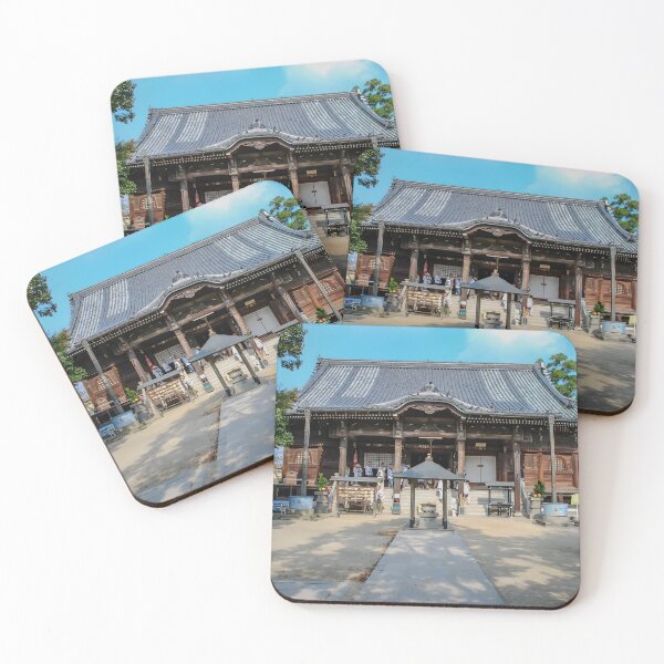 Item preview, Temple 86 - Tenno-ji - main hall and pilgrims designed and sold by Japaholic.
