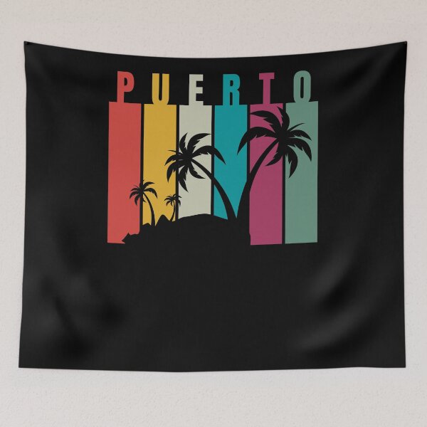Item preview, Puerto Rico Palm Tree Silhouette, Beach Holiday designed and sold by Galactic-Panda.