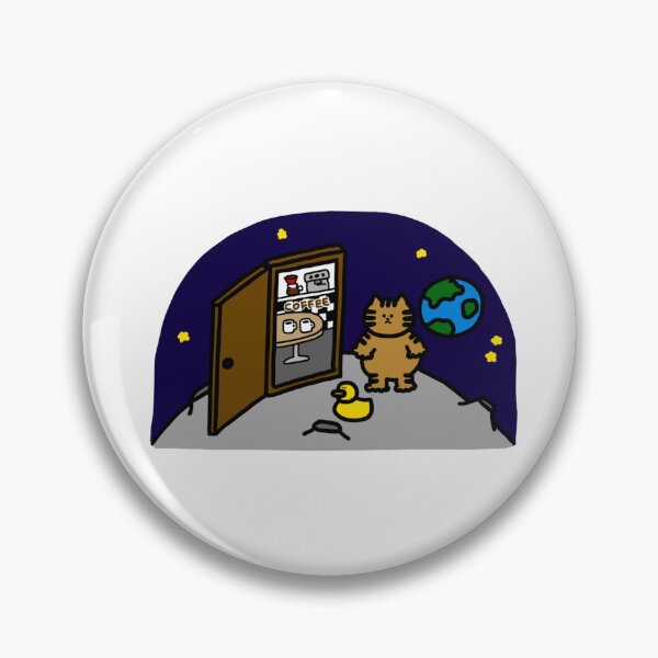 Item preview, a Cat and a Duck traveling from the cafe of the earth to the moon through the door designed and sold by superbaechoo.
