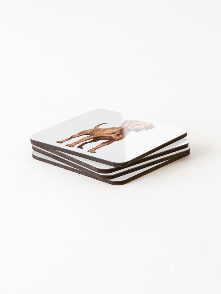 Thumbnail 4 of 5, Coasters (Set of 4), Rhodesian Ridgeback designed and sold by Bilisik.
