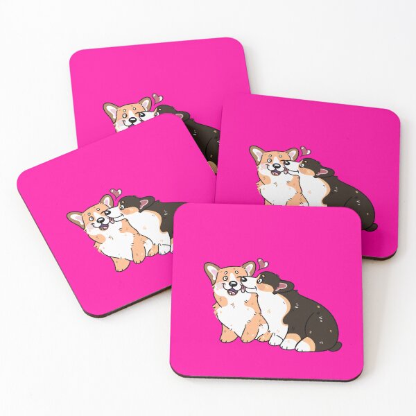 Item preview, Romantic corgis in love designed and sold by CorgoShop.