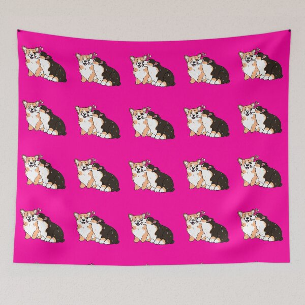 Item preview, Romantic corgis in love designed and sold by CorgoShop.