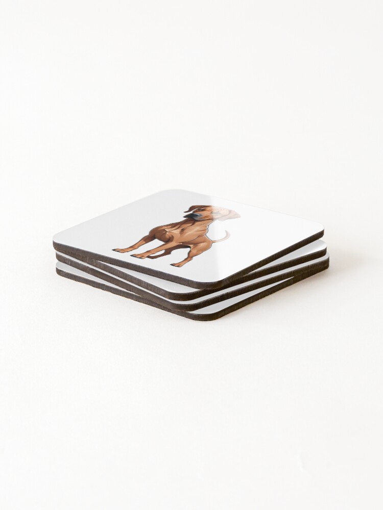 Thumbnail 4 of 5, Coasters (Set of 4), Rhodesian Ridgeback designed and sold by Bilisik.
