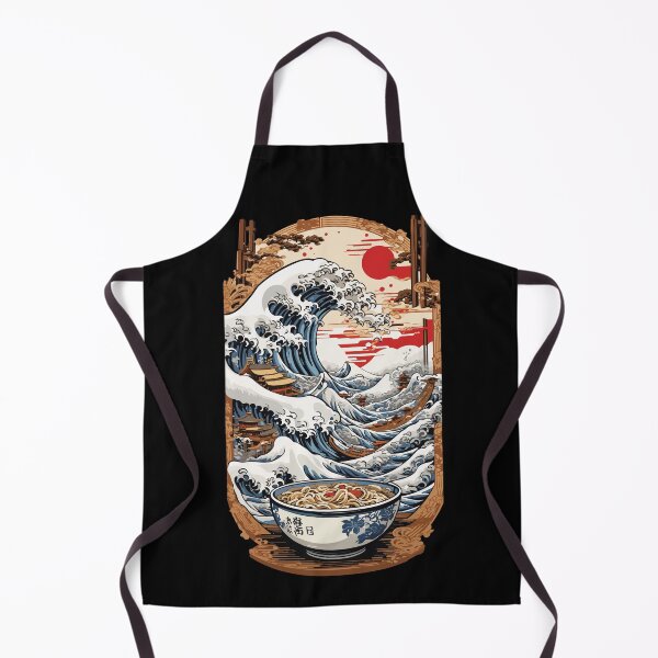 Item preview, Ukiyo-E Wave Aesthetic Ramen Japanese Design designed and sold by LuminOrb.