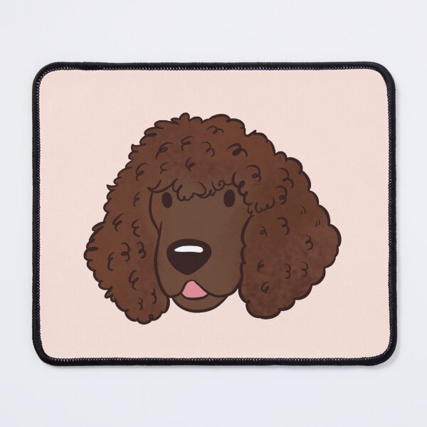 Item preview, Irish water spaniel dog face designed and sold by Yaragold.