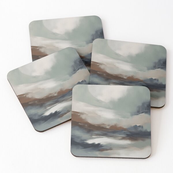 Item preview, Dawn's Embrace: Neutral Abstract Landscape designed and sold by TwentyDreams.